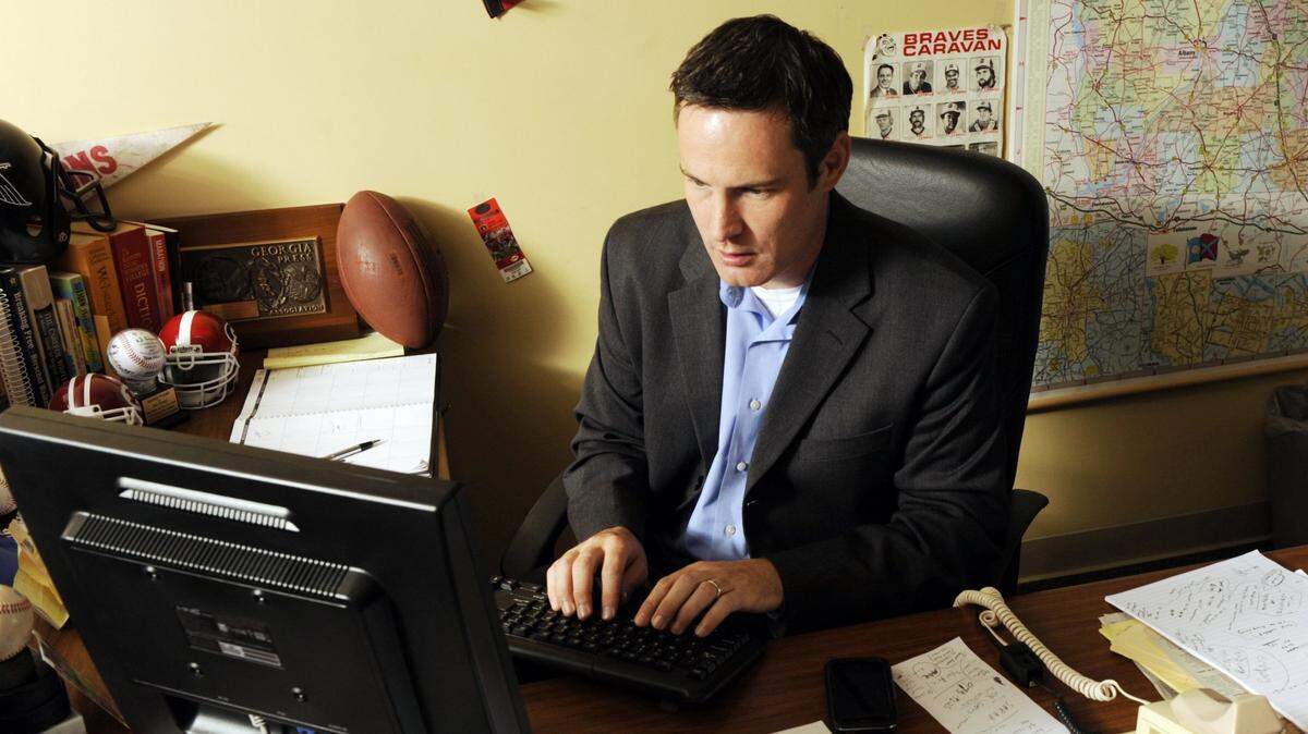 Joe Kovac Jr. at his desk in The Telegraph newsroom in this 2009 file photo. After more than 31 years with the Telegraph, Kovac’s last day was March 3.
