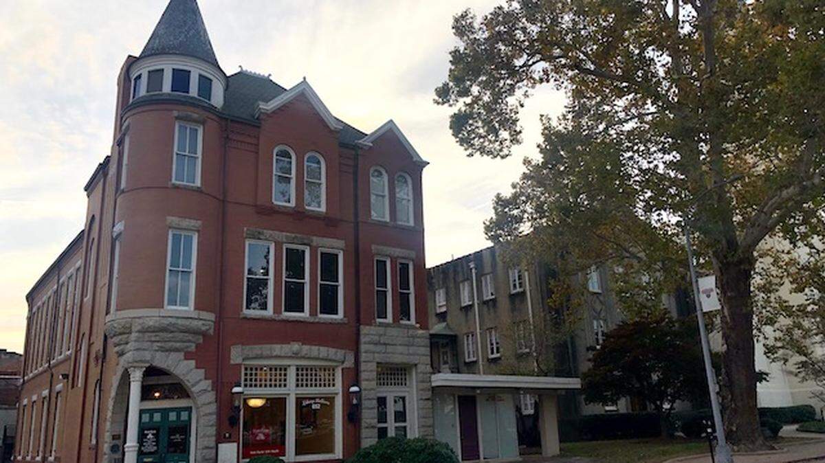 The Library Ballroom Building will house First Presbyterian Church offices and event space after the two buildings on its campus are demolished to make room for an outdoor worship space.