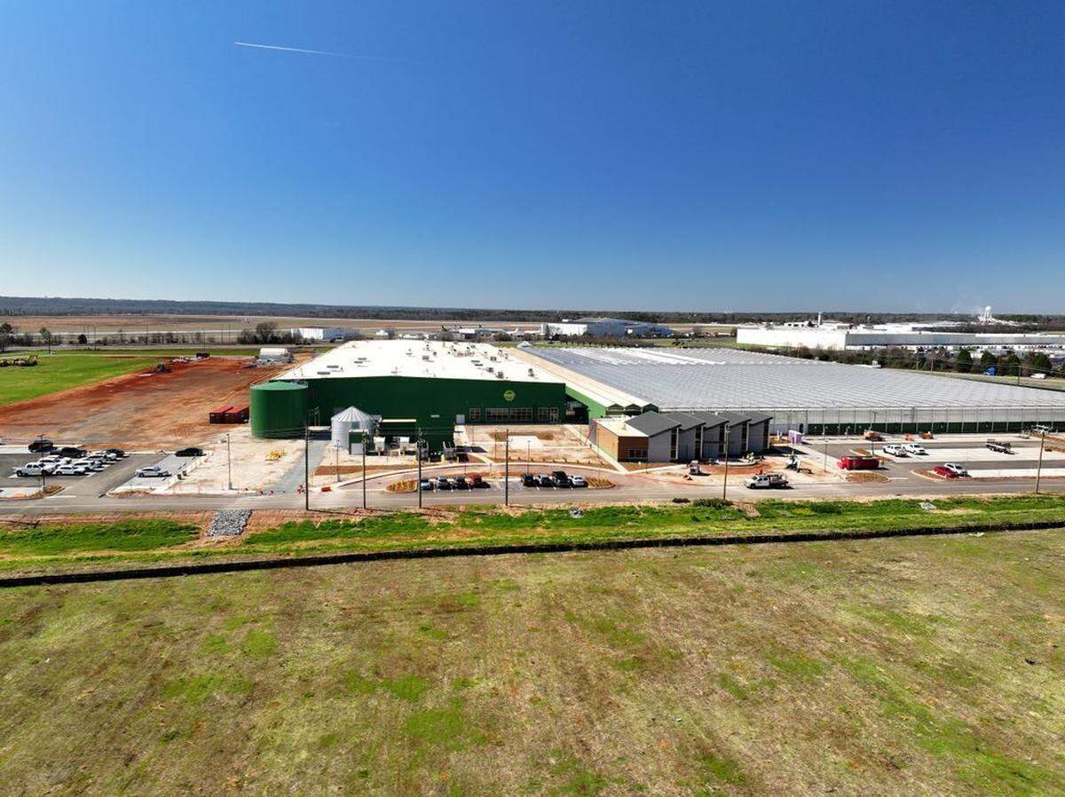 The greenhouse is located off Airport East Boulevard in Bibb County.