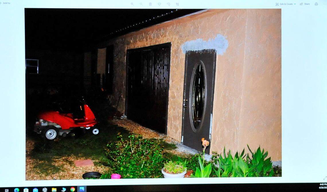 The home of David Lee Billings the night Lloyd Goldie was shot to death on Twin Lakes Court northwest of Byron on June 9, 2017.