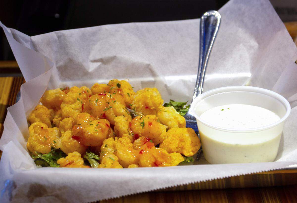 Firecracker shrimp appetizer at The Library Taphouse and Kitchen located at 1530 Mercer University Drive, Suite 300, in Macon.