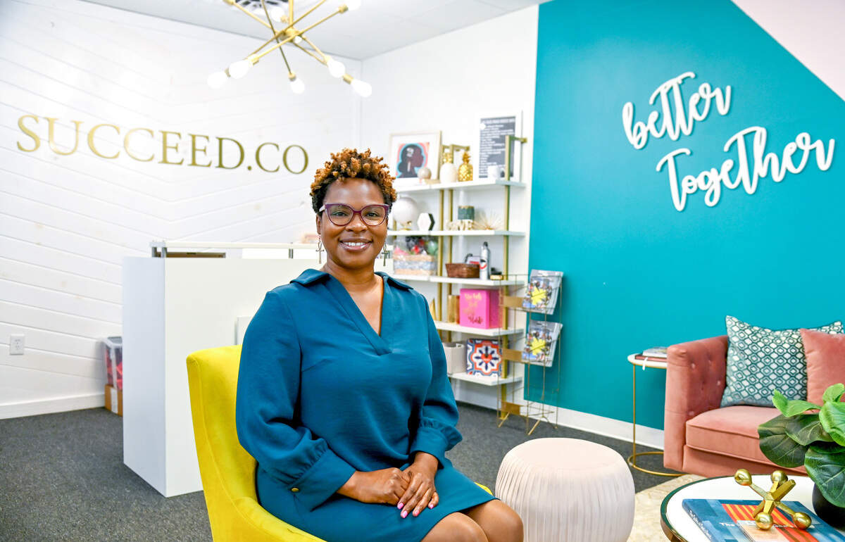 Lifelong Houston County resident Fenika Miller at Succeed Cowork in Warner Robins. Miller discussed her extensive work in politics, nonprofit and entrepreneurship and voting rights in Georgia with The Telegraph.