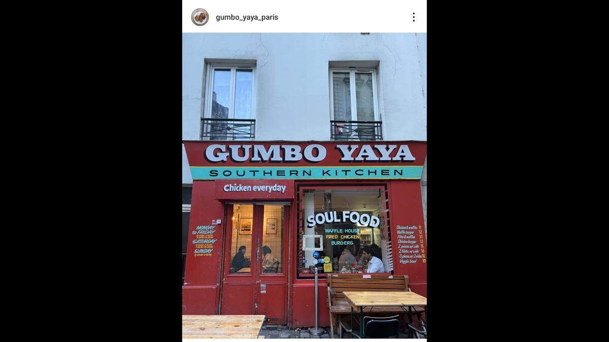 Gumbo YaYa Southern Kitchen in Paris, France was inspired by chef and owner’s trips to visit his aunts in Macon, GA.