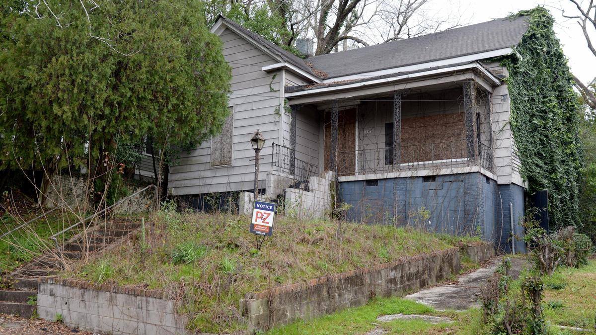 This house at 1347 Calhoun Street in the Beall’s Hill Neighborhood will be demolished by the Historic Macon Foundation.