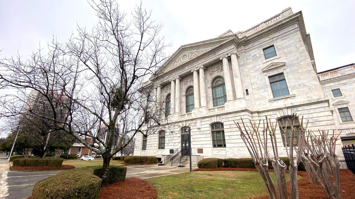 The William A Bootle Federal Building and U.S. Courthouse in Macon, where former Wilkinson County sheriff’s deputy Cody Richard Griggers pleaded guilty to one count of possession of an unregistered firearm. According to an FBI affidavit, Griggers boasted in text messages with members of an extremist group about beating a Black man in his custody and threatened to arrest Black Georgians and charge them with felonies to prevent them from voting.