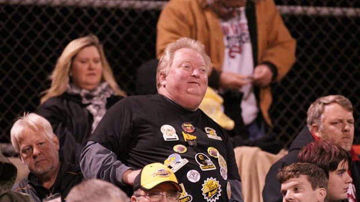 Tim Wilson at Peach County game. Wilson hasn’t missed a game in 45 years.