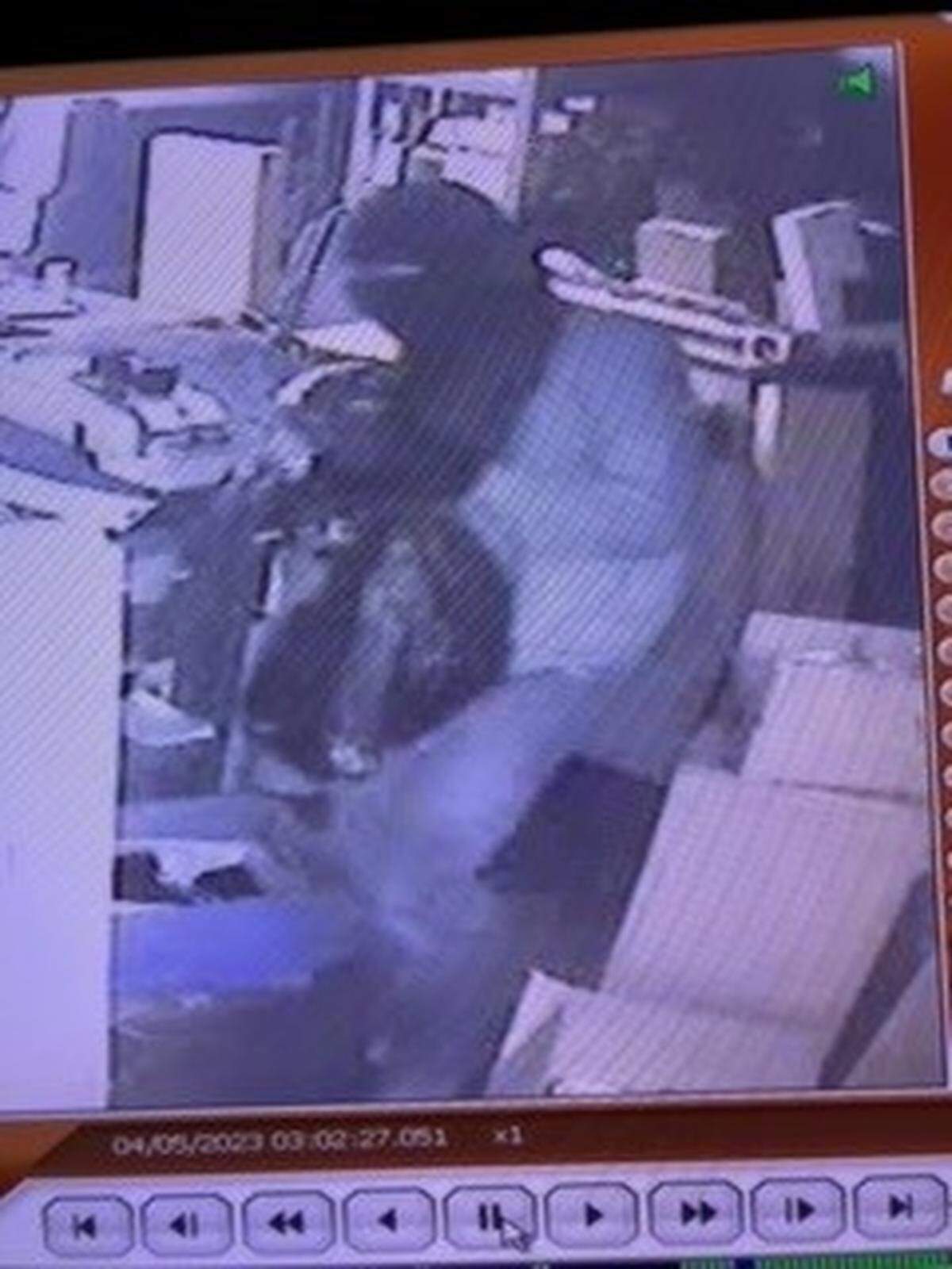 Bibb sheriff’s office is asking for public assistance in identifying this masked robber, who allegedly stole 60 guns from Howard’s Pawn and Jewelry April 5.