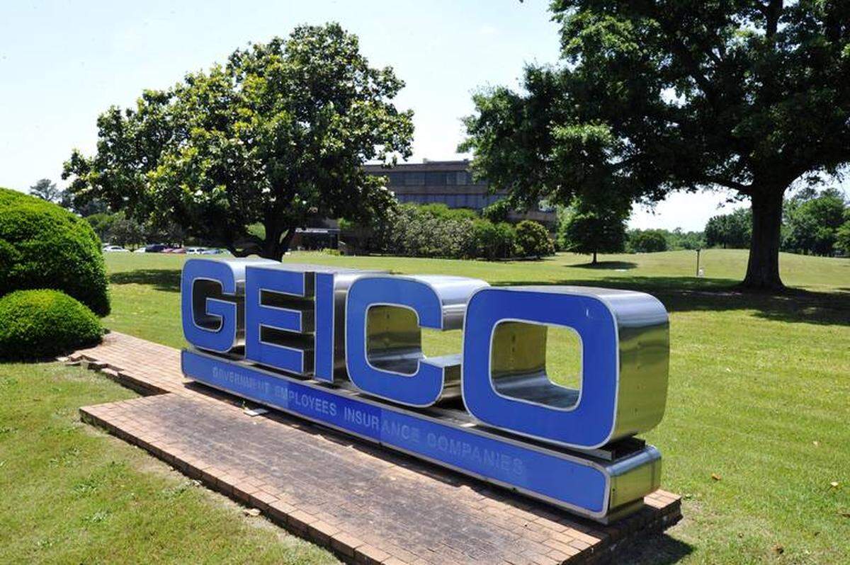 The sign in front of the Geico office in Macon is pictured in 2014.