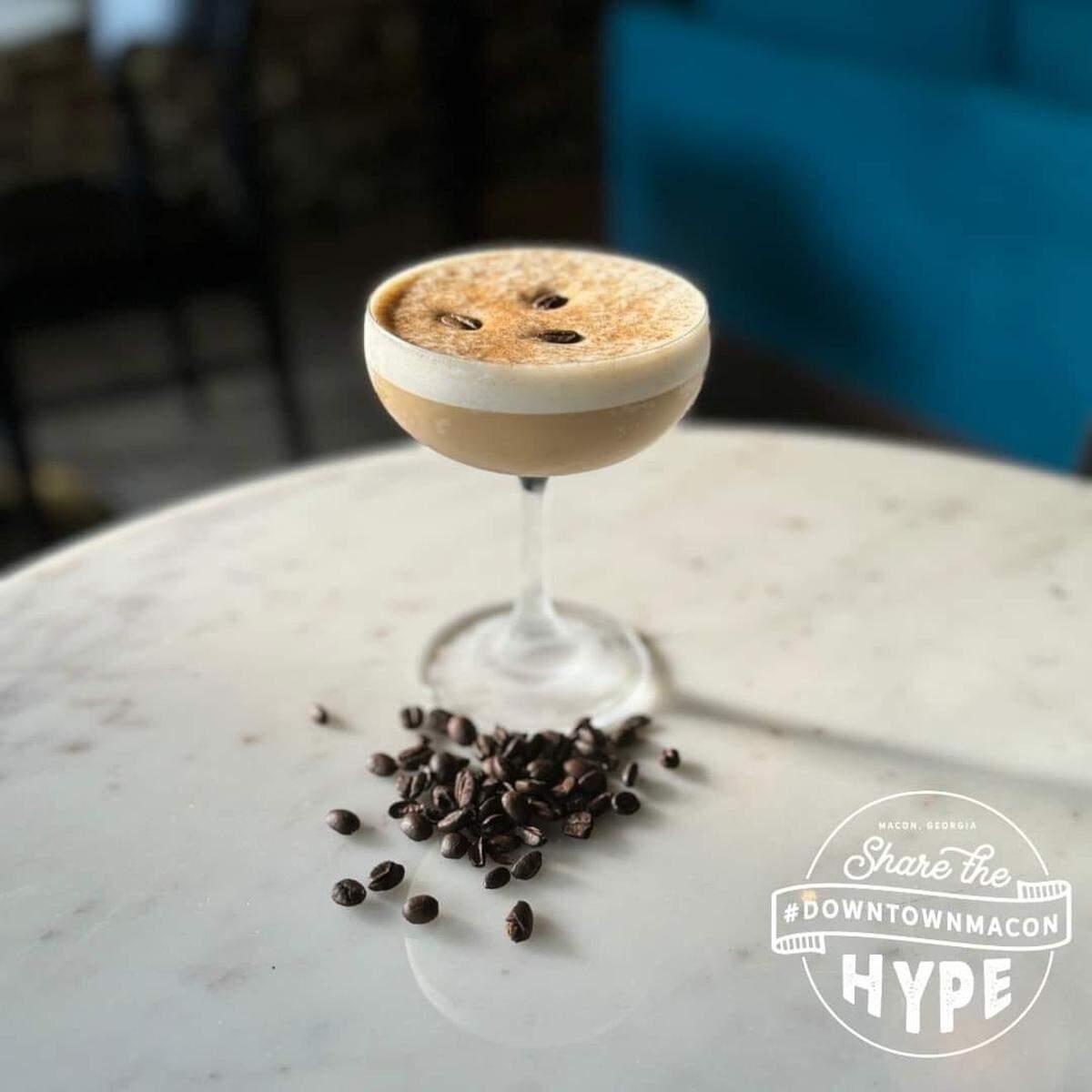 The non-alcoholic Vanilla Bean Espresso Martini is available at Sweet Eleanor’s in Macon.