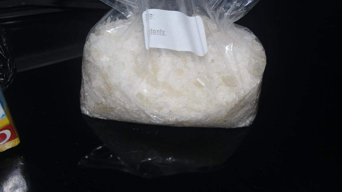 A Byron police dog is credited with the discovery of a kilogram of suspected crystal methamphetamine and a small amount of marijuana after a traffic stop on Ga. 49 by a Peach County sheriff's deputy.