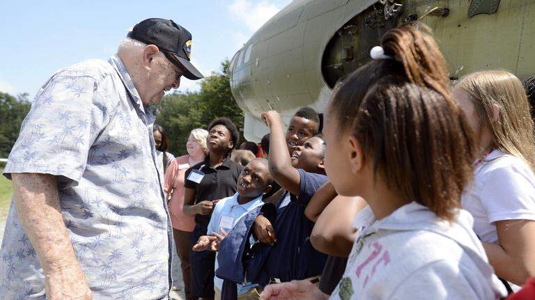 Photos: B-17 fuselage arrives at Museum of Aviation