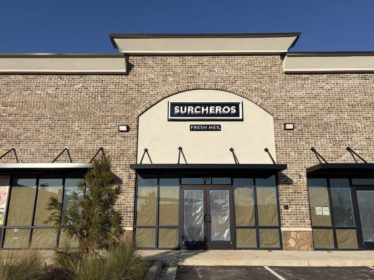 Surcheros Fresh Mex at 1818 Houston Lake Road, Suite B900, in Perry on March 14, 2026, prior to its build-out. The new restaurant opens Tuesday.
