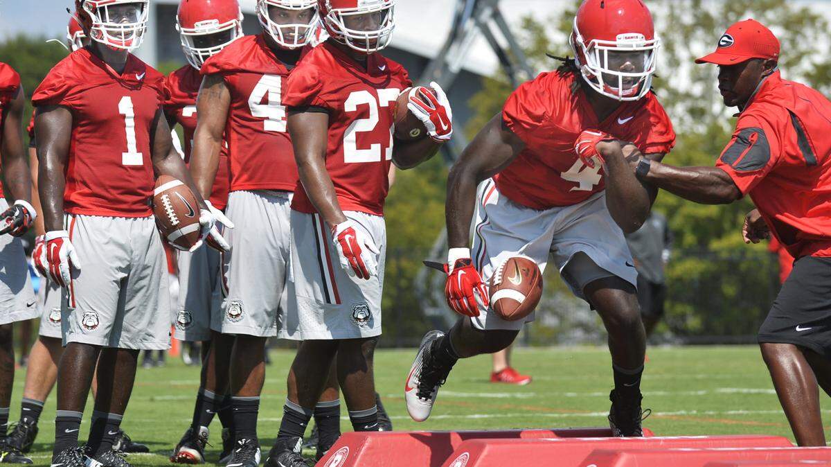 Georgia running back Keith Marshall has missed 18 of the Bulldogs’ past 26 games.
