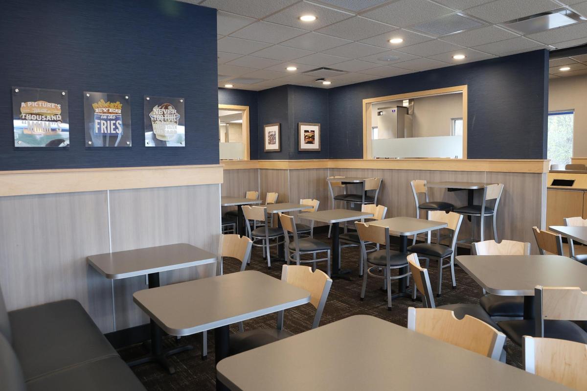 The dining room of the new Culver’s in Warner Robins a week before the store’s expected opening Monday at 780 Ga. 96.
