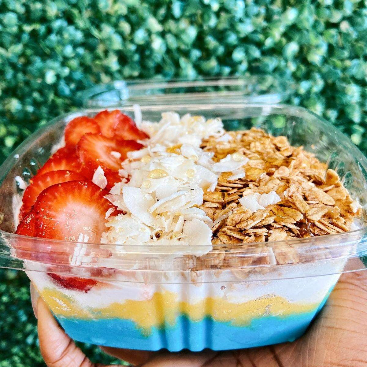 The Blue Lagoon at Essential Bowls at 5577 Thomaston Road, Suite 100 B, in Macon.