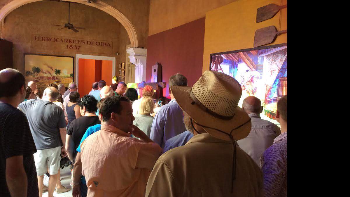 Georgia leaders tour a rum museum in Cuba while visiting this week.