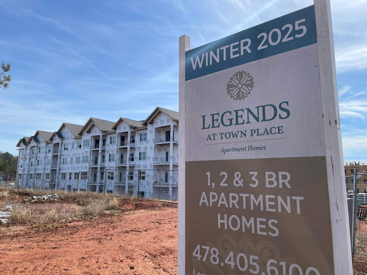 The new BJ’s Wholesale Club going up in Warner Robins is part of a large-scale development that includes Legends at Town Place apartment homes.
