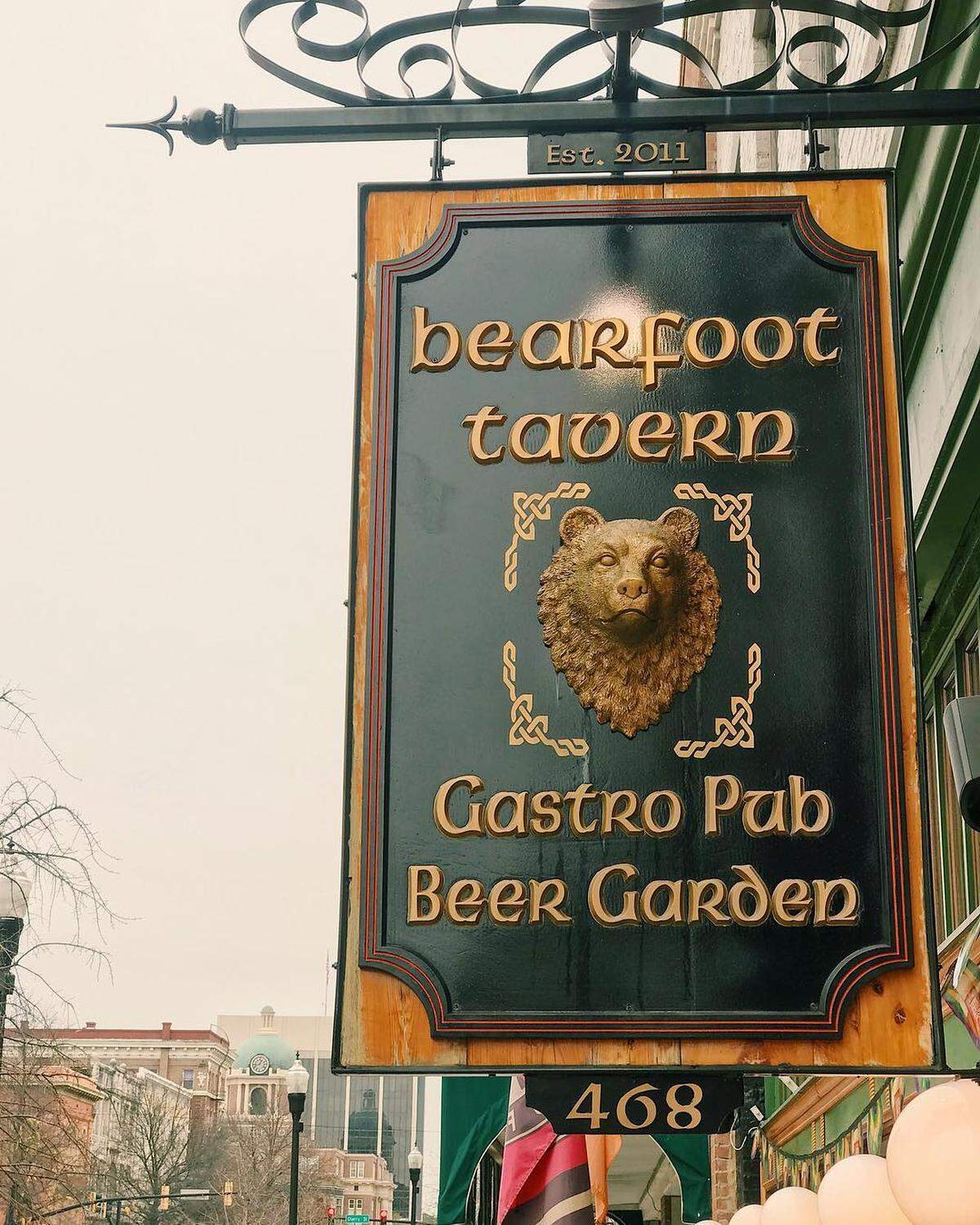 Bearfoot Tavern in downtown Macon is opening soon a food truck that will be stationed in front of the gastropub with seating and heaters while it remains temporarily closed for a remodel following a catastrophic roof collapse.