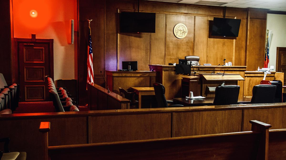 As the coronavirus pandemic wears on, it is still not clear when area courtrooms, like this one at the Bibb County Courthouse, will again have jury trials.