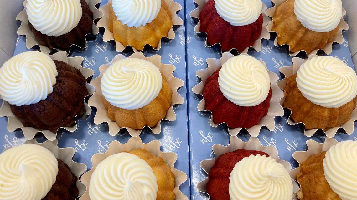 Box of “bundtinis” from Nothing Bundt Cakes, a dessert shop expanding to Garner, North Carolina.