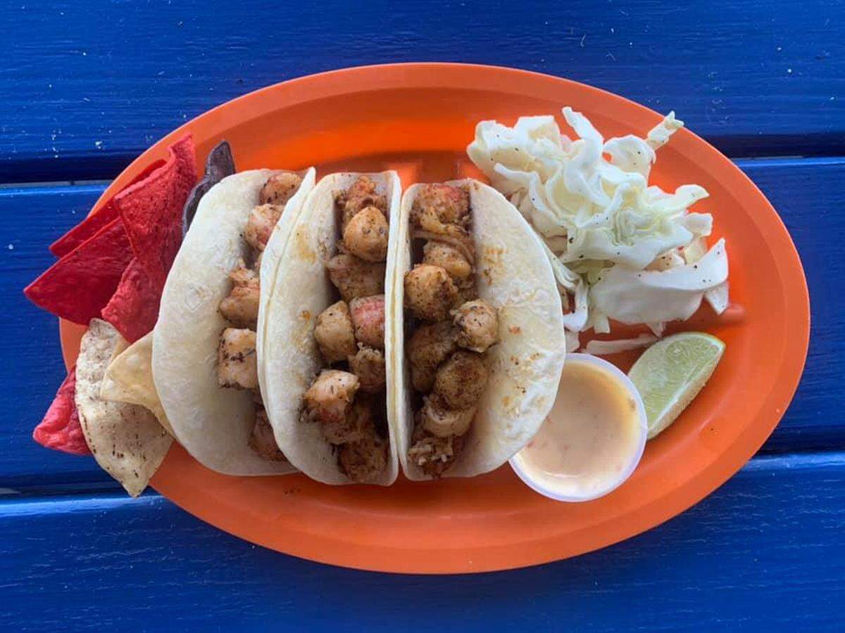 Lobster tacos at Fish N’ Pig in Macon