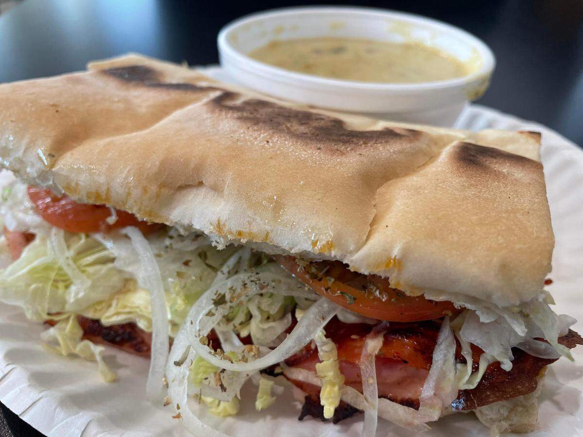 A Hot Italian sub with broccoli and cheddar soup at the new Baldinos Giant Jersey Subs at 823 Russell Parkway in Warner Robins.