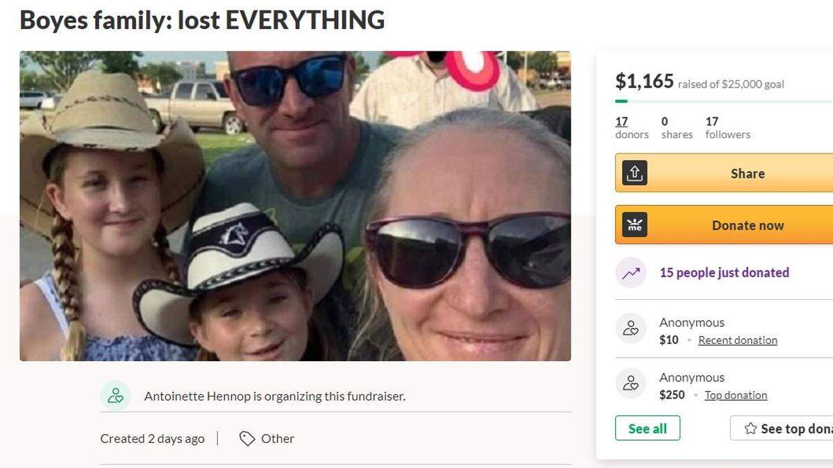 A GoFundMe page was set up for Alan Boyes and his family after a U-Haul they were using to move from Texas to Savannah was stolen overnight in Bibb County.