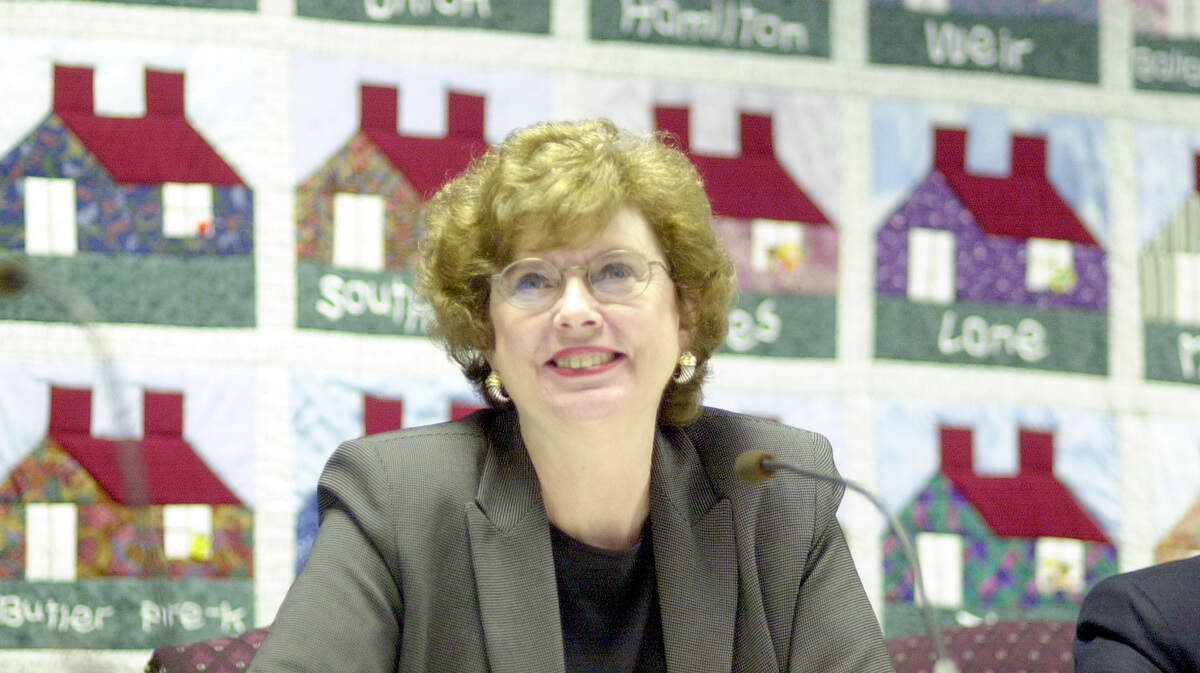 June 2000 - Bibb School superintendent Sharon Patterson listens to policy discussion during meeting of the board Wednesday.