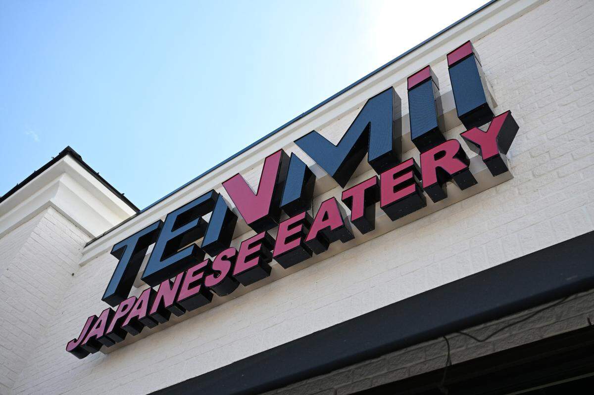 The sign for the new Tenmii Japanese Eatery at 1012 Ga. 96, Suite 200, in Warner Robins on May 6, 2025.  The first Tenmii Japanese Eatery opened at 1625 Bass Road, Suite 330, in Macon in January 2023. 