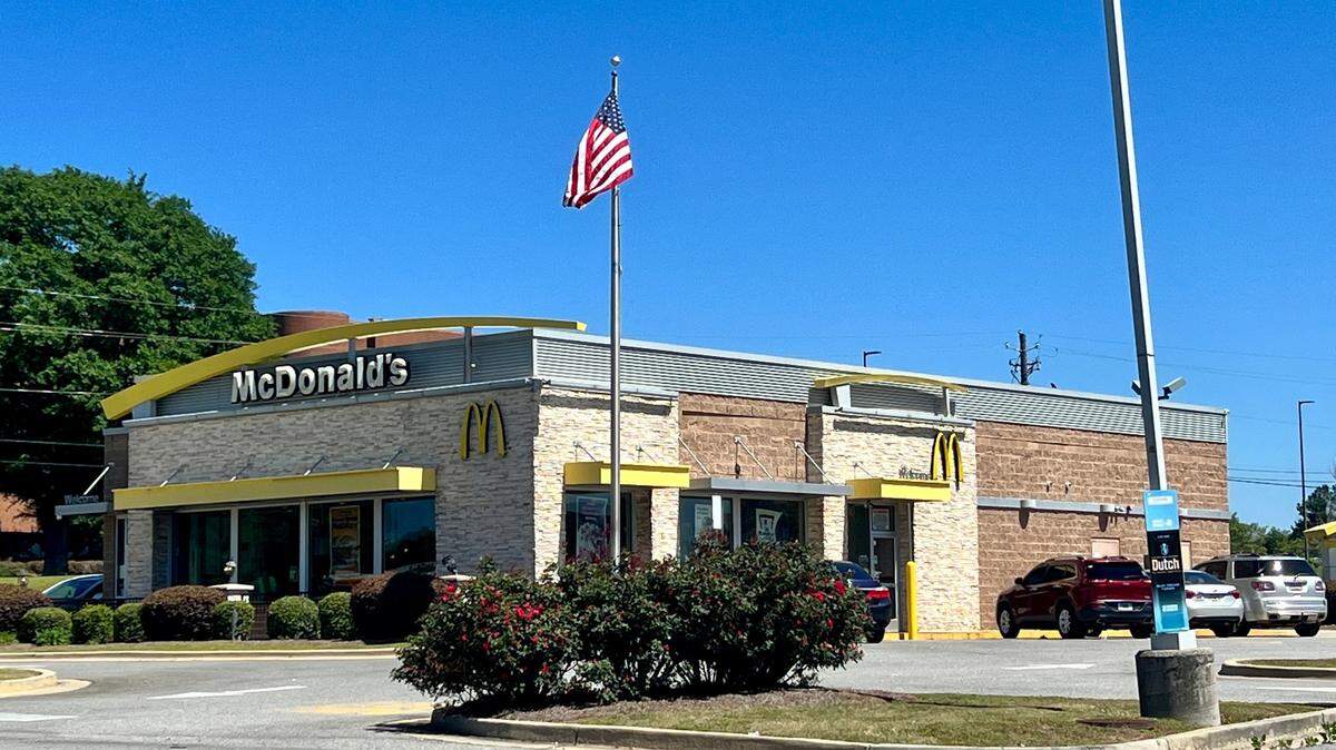 A McDonald’s restaurant at 4472 East Ocmulgee Boulevard near I-16 in east Macon.