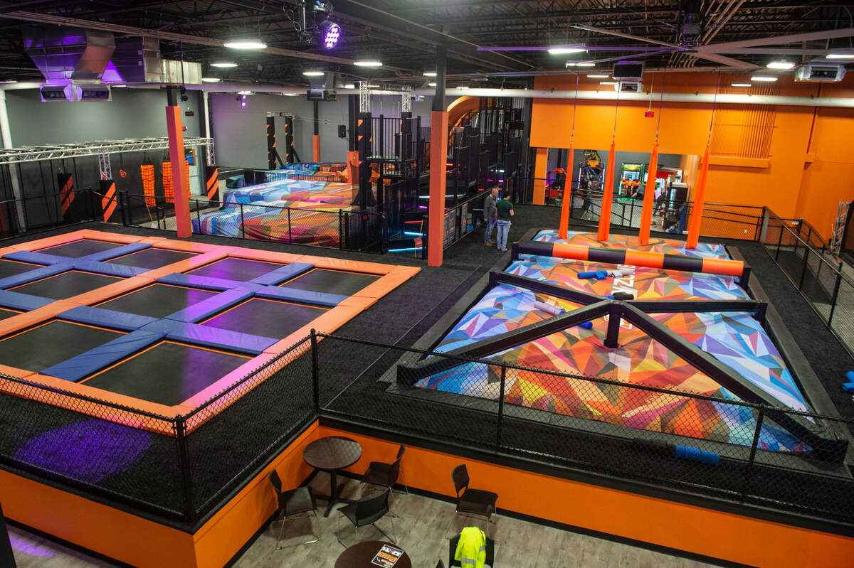 A Sky Zone trampoline park is coming to Warner Robins similar to one that opened earlier this year at Edgewater Mall in Biloxi, Mississippi. While similar, the Warner Robins area location is not expected to offer all of the same attractions. The Warner Robins location is expected to offer the King of the Hill attraction, which is pictured on the right above, at the Biloxi location.