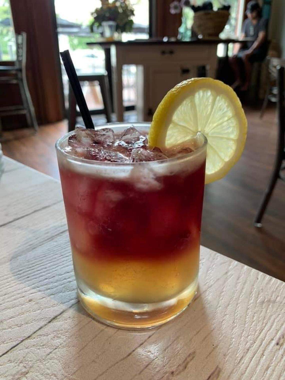 A New York Sour at Pearl Passionate Cuisine & Cocktails at 470 First St. in downtown Macon.