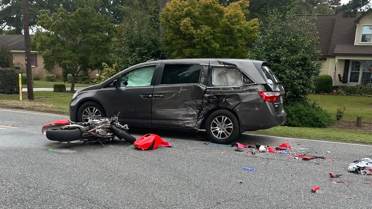 A motorcyclist died after a crash with a minivan on Jones and School roads in Macon Saturday, Sept. 14, 2024, according to the Bibb County Sheriff’s Office.