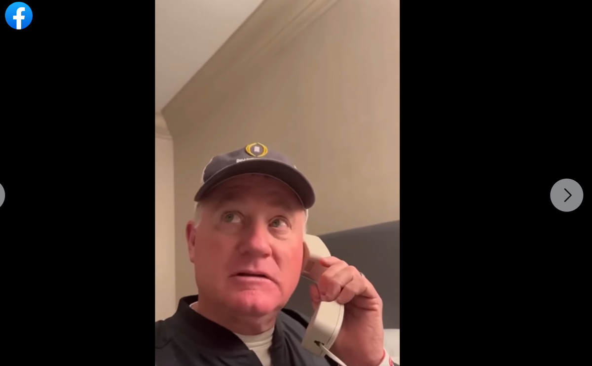 A screenshot of former Warner Robins teacher and coach Mark Taylor in one of a series of racist videos that were posted to social media.