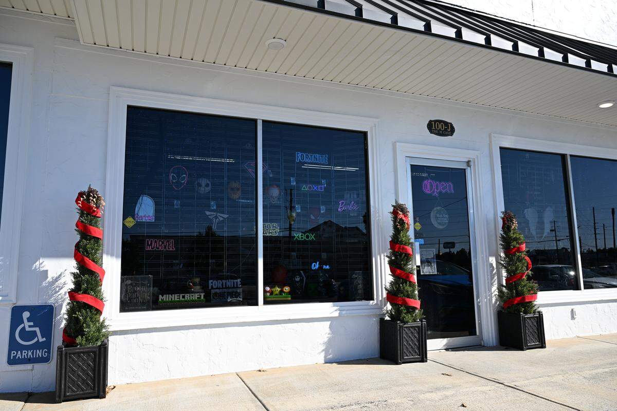 The M Cave at 100-J North Houston Lake Blvd. in the Galleria Pointe shopping plaza in Centerville.