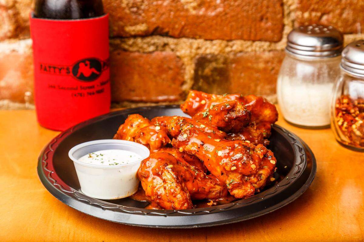 Wings are also popular at Fatty’s Pizza in downtown Macon.