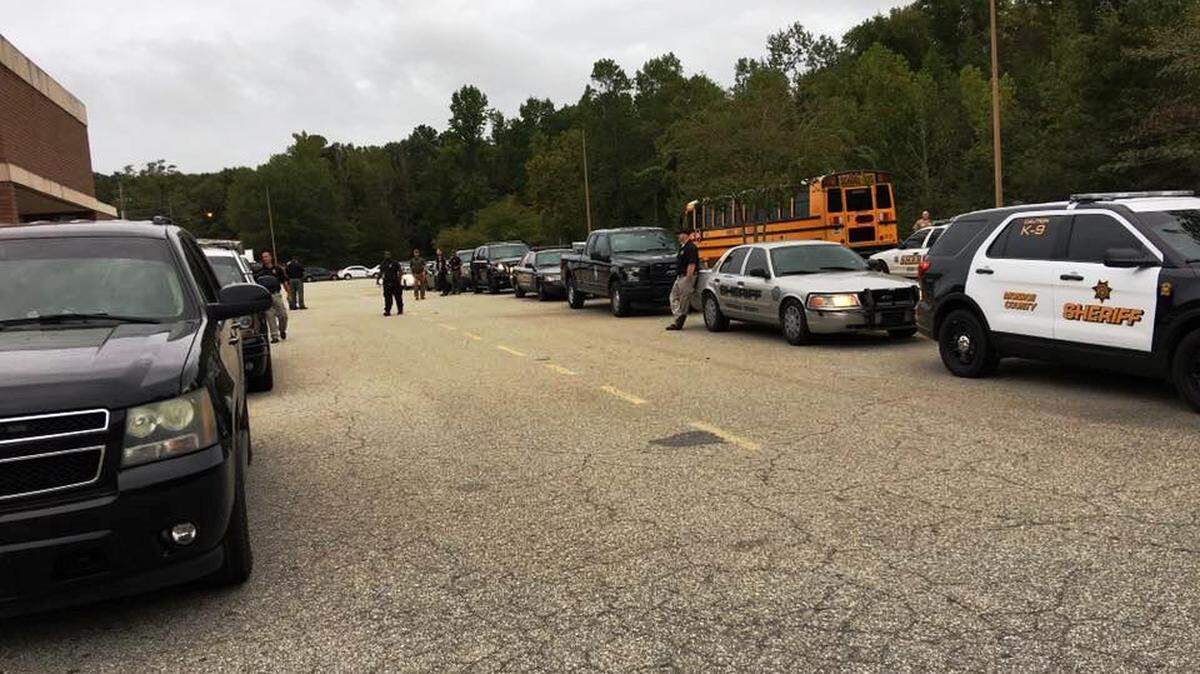 A stolen handgun was discovered Tuesday morning in a student’s bookbag at Mary Persons High School in Monroe County during a random search by the Monroe County Sheriff’s Office that involved 17 K-9s from multiple agencies.