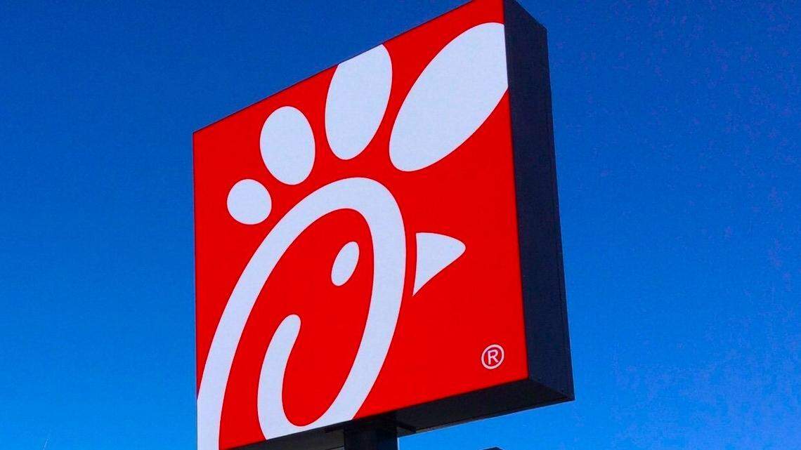 The sign at a Chick-fil-A restaurant.