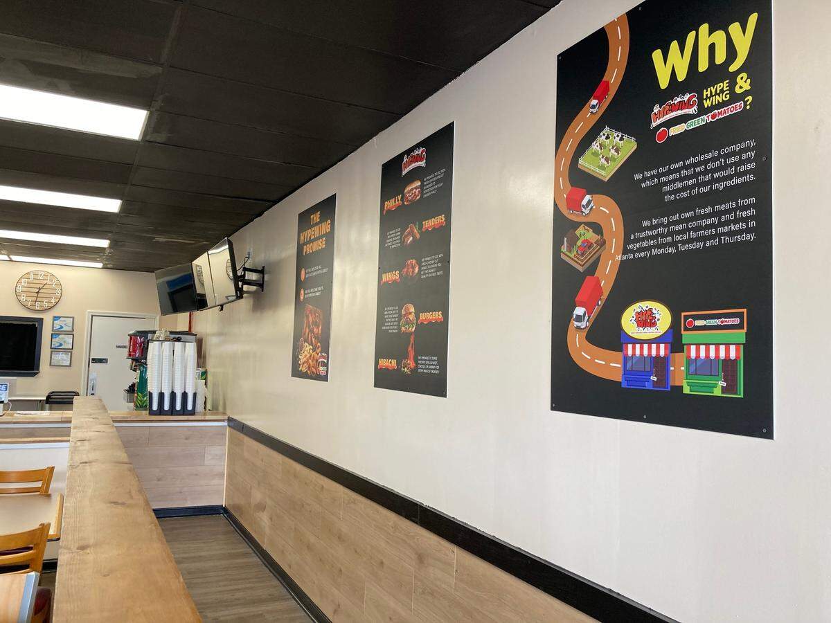 Inside HypeWing, a new restaurant opening soon at 504 Russell Parkway in Warner Robins.