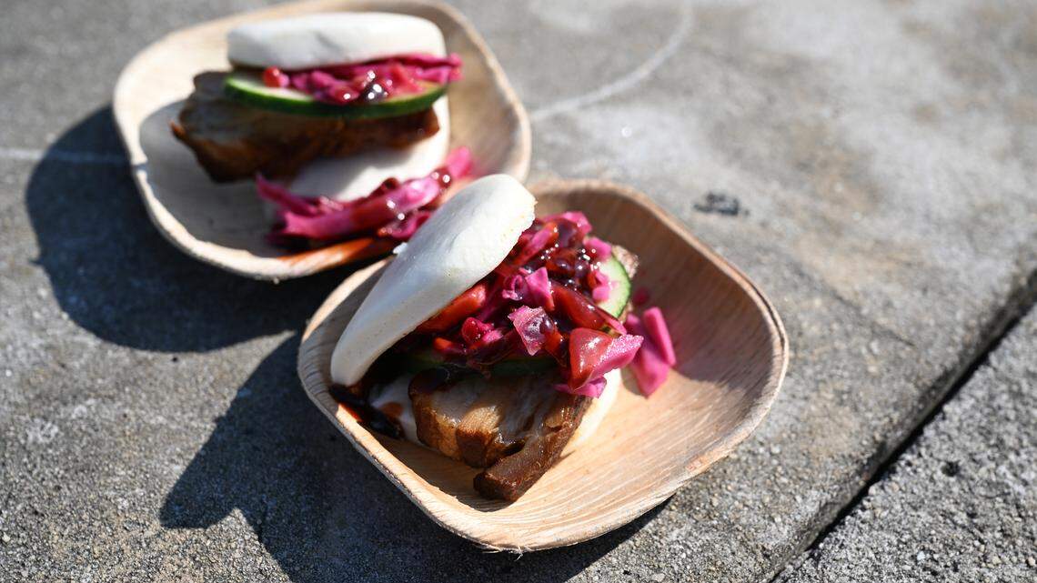 Sweets, pork belly, more on the Cherry Blossom Festival menu. Here’s our taste test