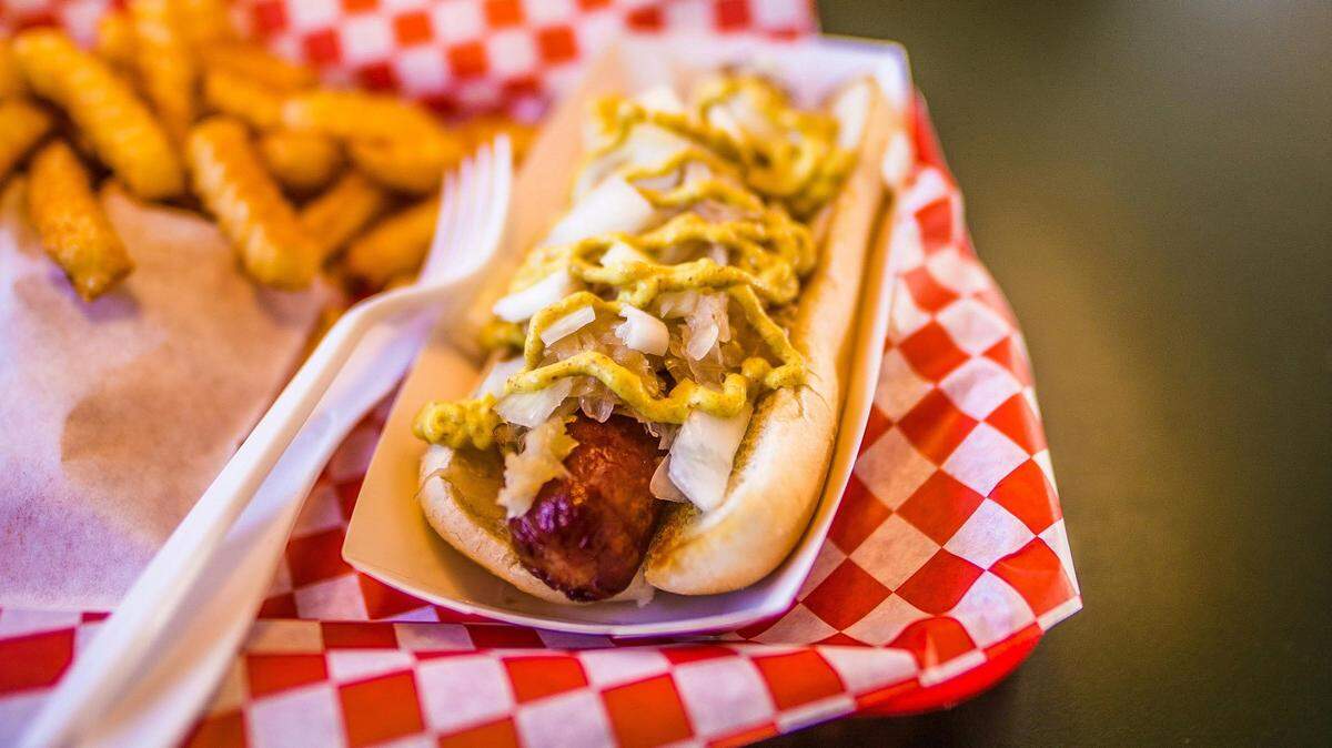 What food is available at the new Atrium Health Amphitheater? Look at the menu here