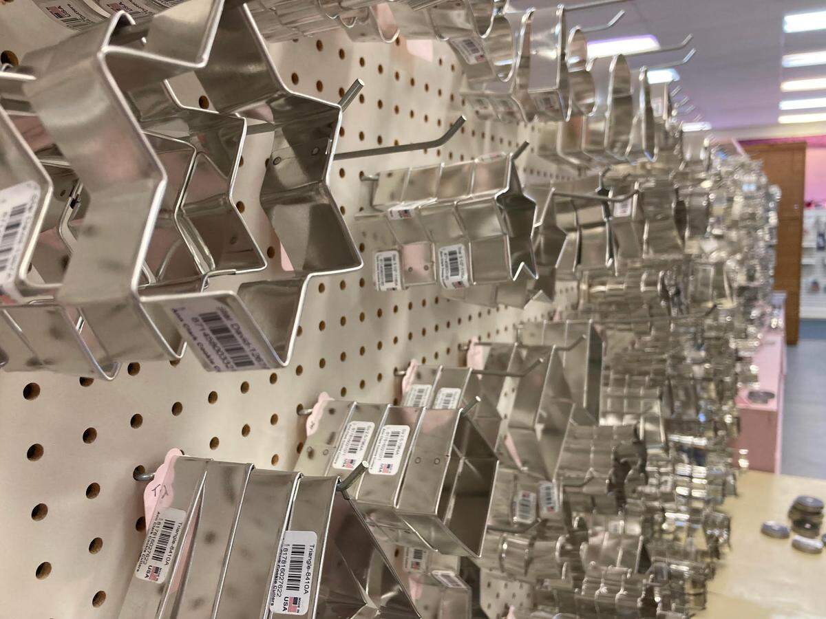 More than 200 cookie cutters can be found at AJ’s Cake & Candy Supply in Warner Robins.