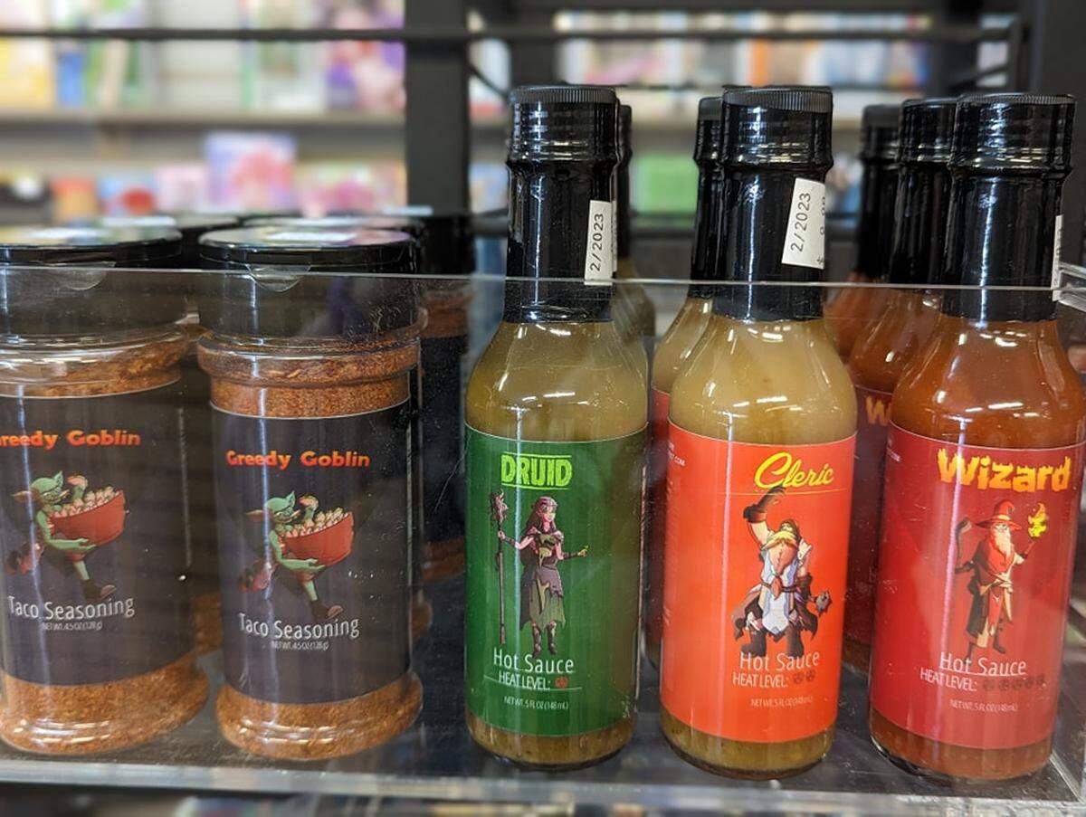 Sauces are a stand-out item at Fanboy Collectibles & Comics located in Macon.