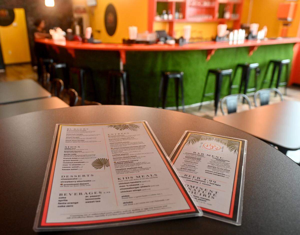 Menus at Prominent Bar and Restaurant in Byron.
