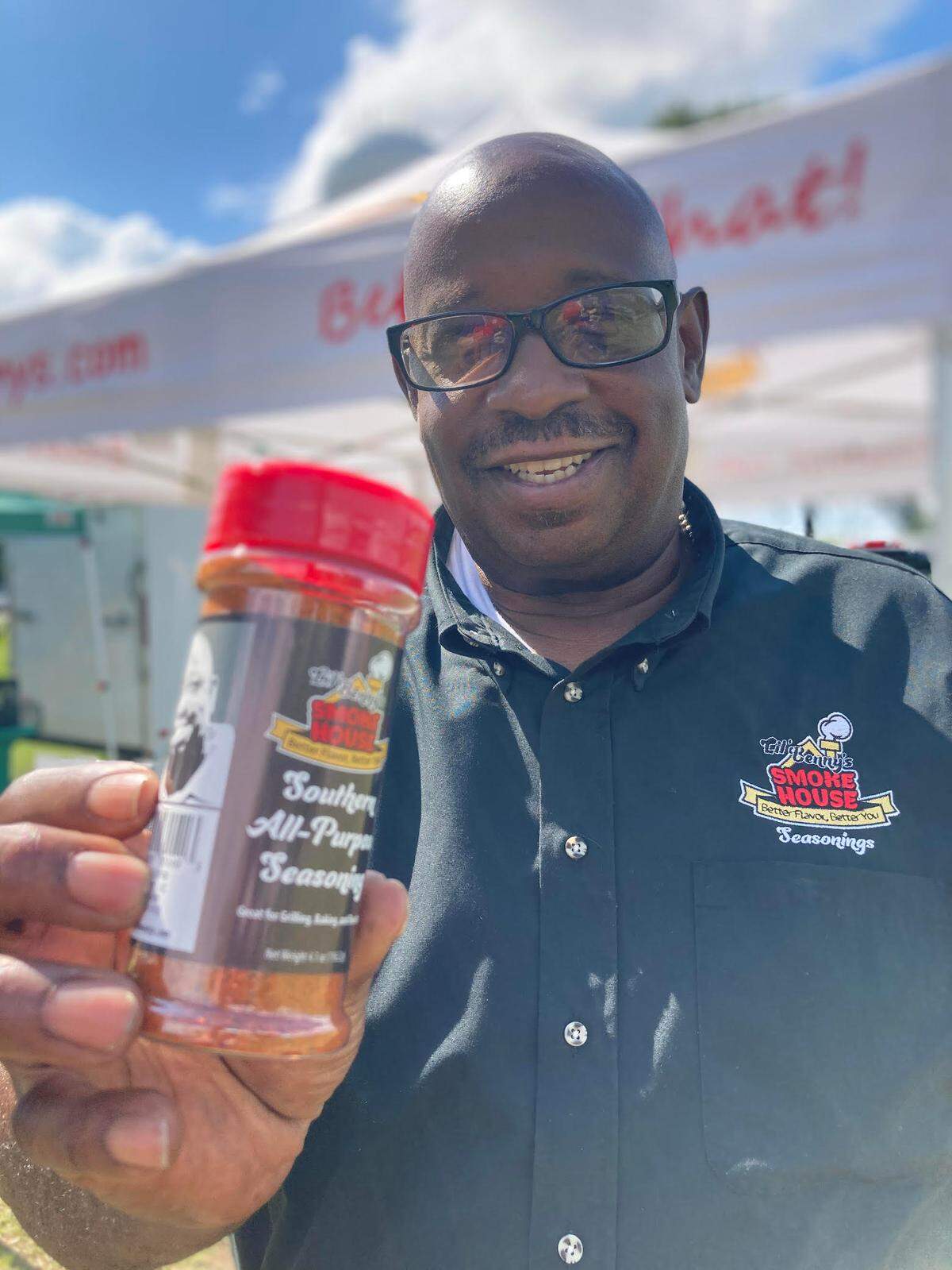 Benny “Lil Benny” Burks at the International City Farmer’s Market in Warner Robins.