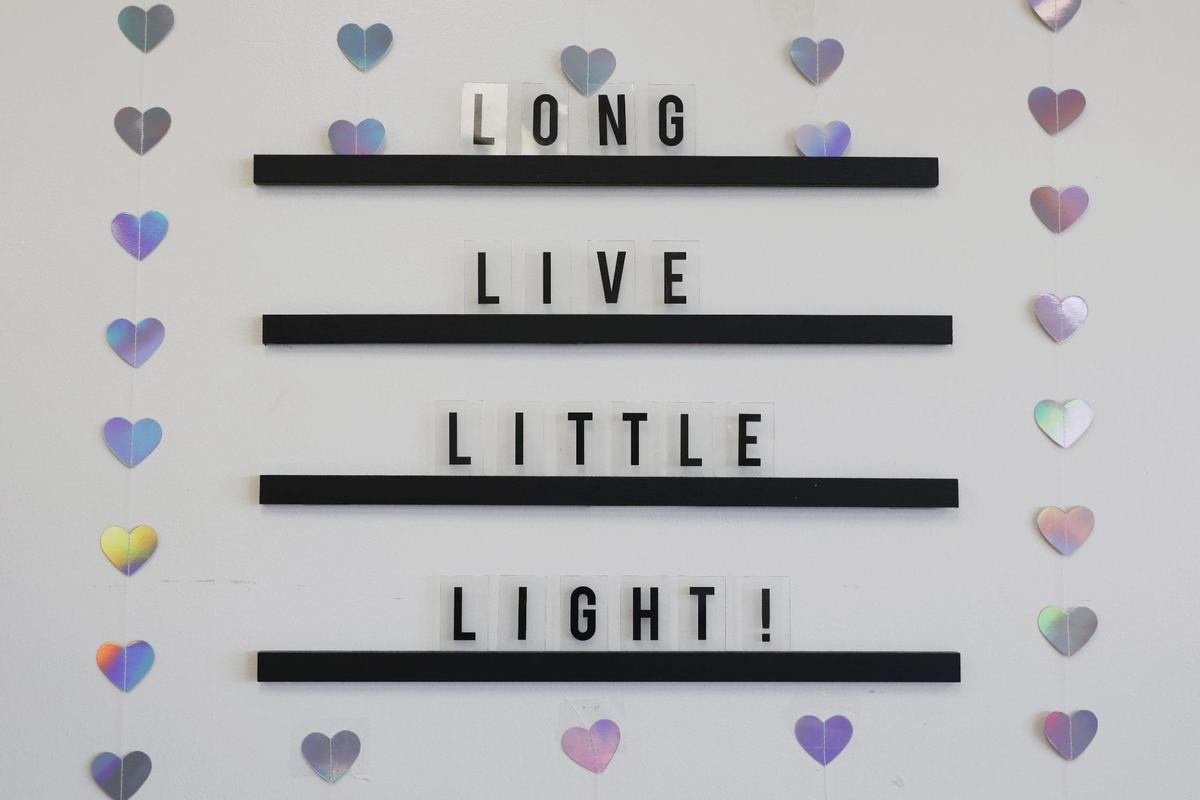 A sign on the wall of Little Light Coffee Co. in Warner Robins. When original owner Sophia Smith announced her decision in February to close the shop and put it up for sale, shop regulars Jaimi and Kevin Norrell jumped at the chance to buy it.