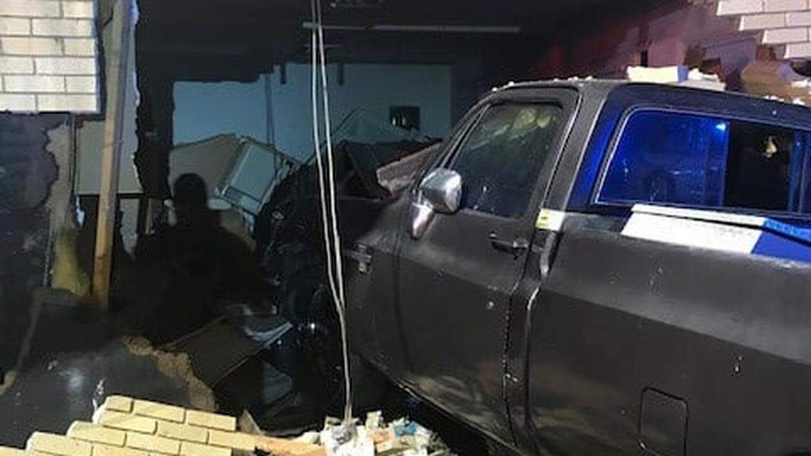 Elwynn Hunter was arrested and charged with DUI after crashing into an apartment on Green Street.