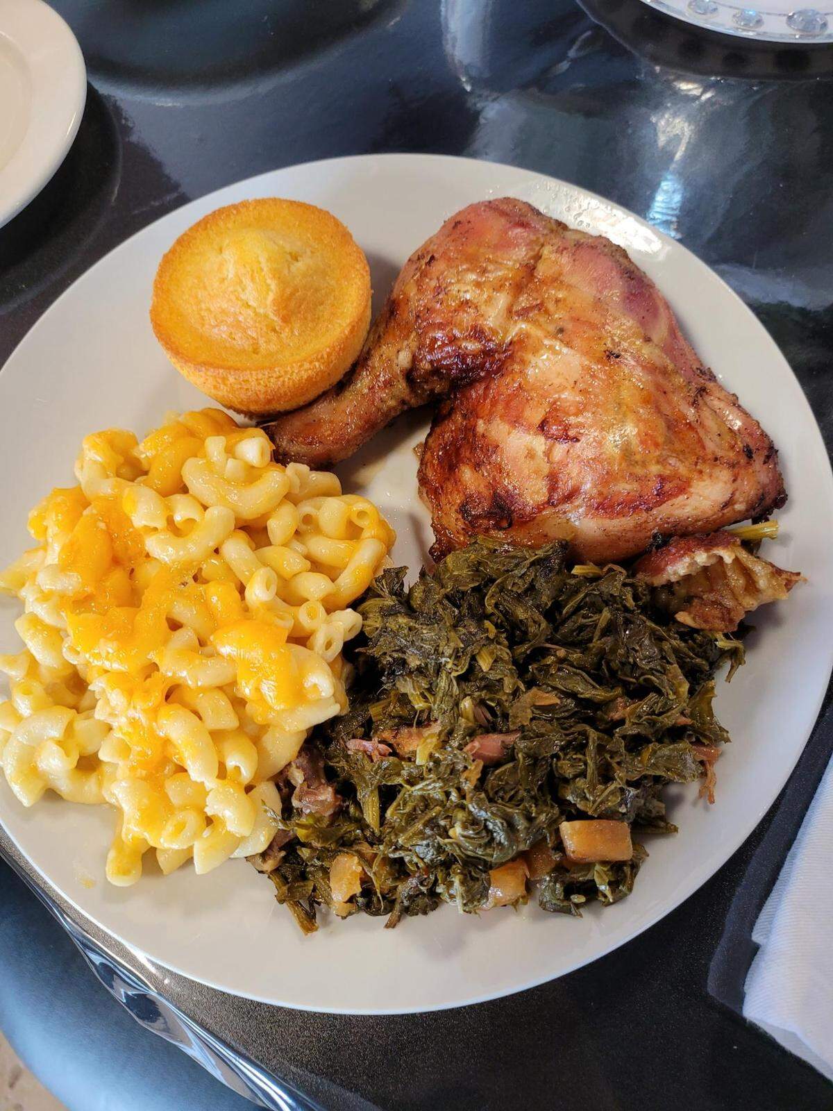 Aroma Essence Southern Cuisine opened recently at 881 Wimbish Road in Macon where you can get a meat with two sides and bread.