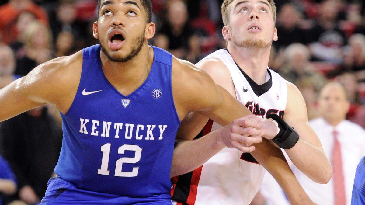Kenny Paul Geno (25) during a NCAA men's basketball game between the University of Georgia Bulldogs and SEC opponent Kentucky Wild Cats at Stegeman Coliseum on Tuesday, March 3, 2015 in Athens, Ga. 
 (Photo by John Kelley)