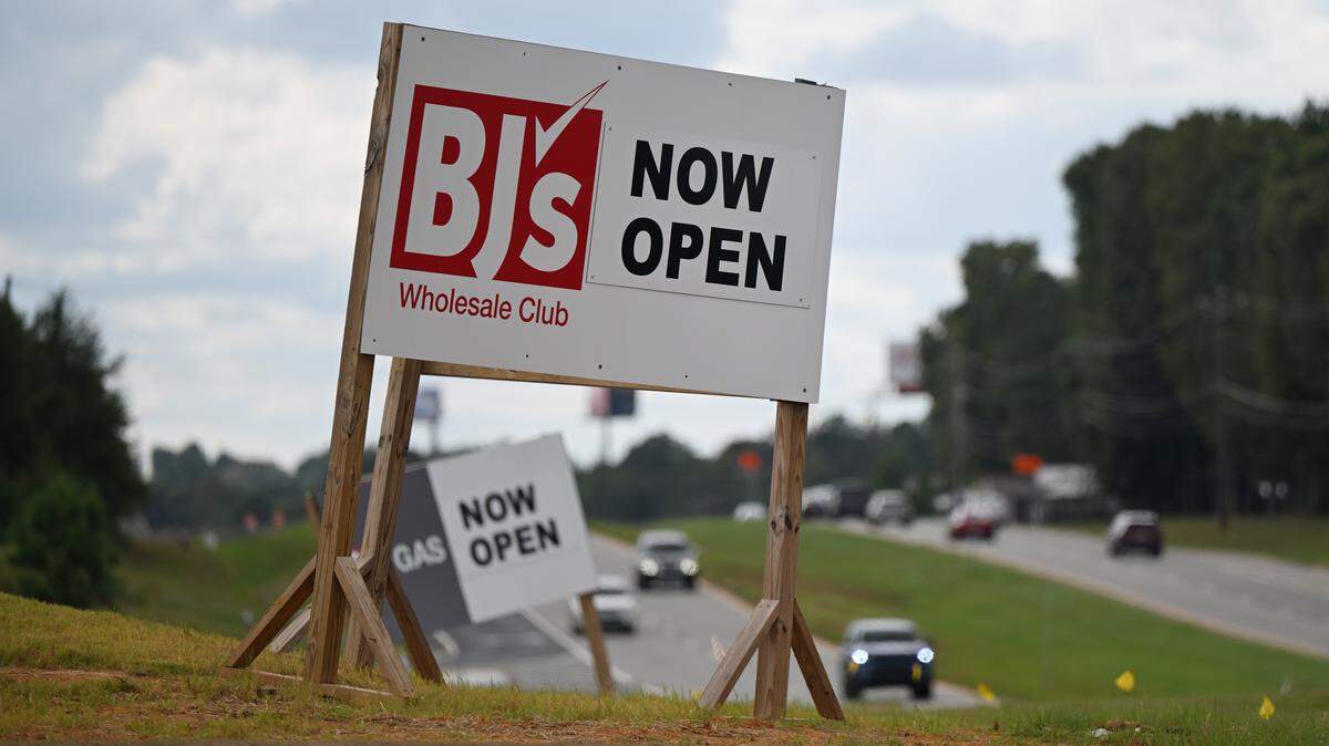 Bj’s Wholesale Club off Watson Boulevard in Warner Robins, Georgia, opened Sept. 12, 2025.